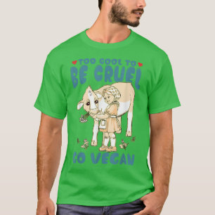 T-shirt Trop cool pour être cruel Devenez végétalien Journ