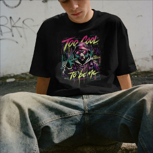 T-shirt Trop Cool pour Être Moi – Streetwear Néon Graffiti
