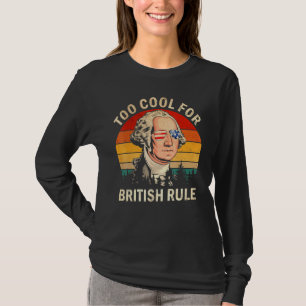 T-shirt Trop Cool pour George Washington Vintag