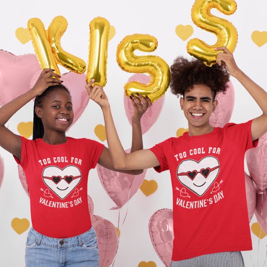 T-shirt Trop Cool pour la Saint Valentin Anti Celebration