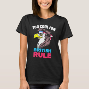 T-shirt Trop Cool Pour L'Amérique Patriotique Mullet Du Ro