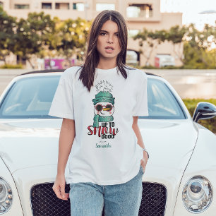 T-shirt Trop de neige - Snowman en Casquette et Écarf