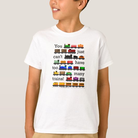 T-shirt Trop de trains ! (Devant)