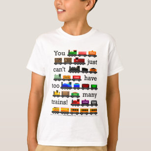 T-shirt Trop de trains