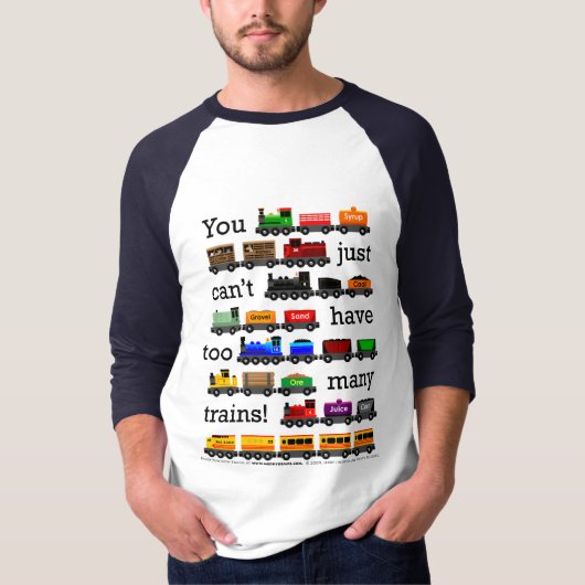 T-shirt Trop de trains Jersey (Devant)