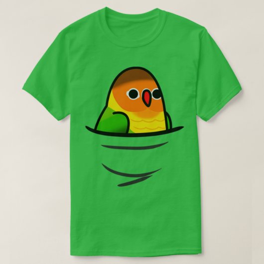 T-shirt Trop d'oiseaux pêcheurs Lovebird (Design devant)