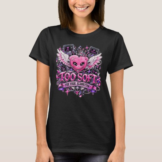 T-shirt Trop doux pour votre algorithme (Devant)