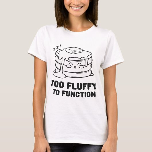 T-shirt Trop fluide pour fonctionner - Cute Kawaii Pancake (Devant)