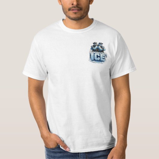 T-shirt trop froid pour plier la glace (Devant)