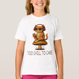 T-shirt Trop froid pour s'occuper - Chat Lo-Fi sur Champig