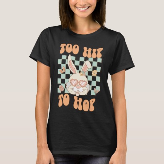T-shirt Trop Hip To Hop Love Bunny Lunettes de soleil Retr (Devant)
