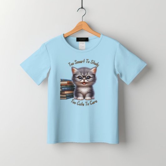T-shirt Trop Intelligent Pour Étudier Trop Mignonne Pour S