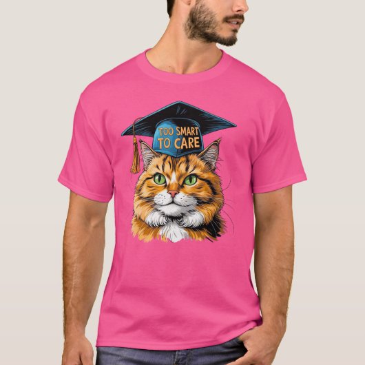 T-shirt Trop intelligent pour se soucier Sarcastique Witne (Devant)
