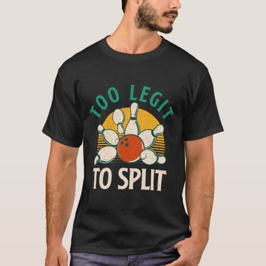 T-shirt Trop Léger Pour Fractionner - Bowling Bowler (Devant)