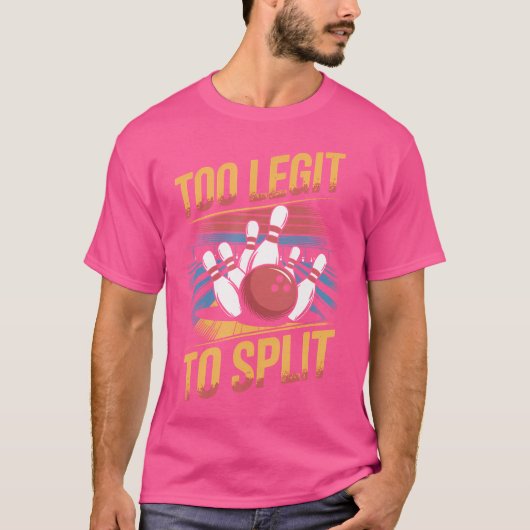 T-shirt Trop Leger Pour Fractionner Le Bowling (Devant)
