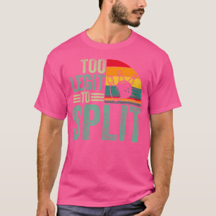 T-shirt Trop Liger Pour Fractionner Drôle Bowlers Joueur