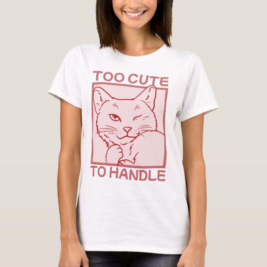 T-shirt Trop mignon à manipuler (Devant)
