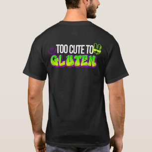 T-shirt Trop mignon au gluten - Tee - shirts noirs sans gl