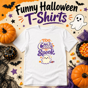 T-shirt Trop Mignon pour Effrayer Fantôme de Halloween Mig