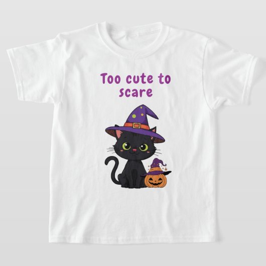 T-shirt Trop mignon pour effrayer - Halloween conception d (Poser)
