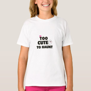 T-shirt Trop Mignon Pour Hanter   Esthétique de Fantôme de