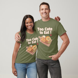 T-shirt Trop mignon pour manger : l'art du burger Bichon s
