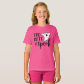 T-shirt Trop mignon pour parler Halloween (Devant entier)