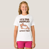 T-shirt Trop Peopley Chat (Devant entier)