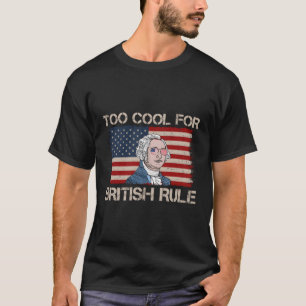 T-shirt Trop Pour Le Drapeau Américain De La Grande-Bretag