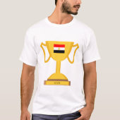 T-shirt Trophée de drapeau de l'Egypte (Devant)