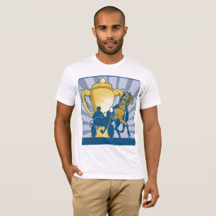 T-shirt Trophée de trot attelé Sulky et cheval