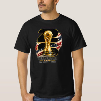 T-shirt Trophée d'or de football mondial 2026 Vintage Spor
