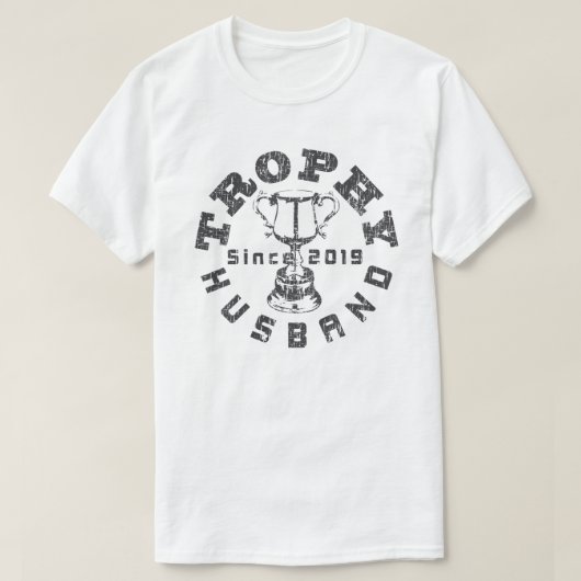 T-shirt Trophy Husband 2019 (Design devant)