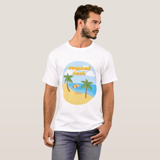 T-shirt tropical (Devant entier)