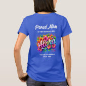 T-shirt Tropical Aloha Maman fière de la fille d'anniversa (Dos)
