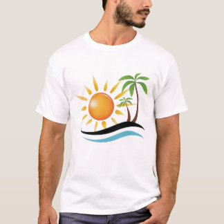 T-shirt Tropical Beautiful Beach Vibes 