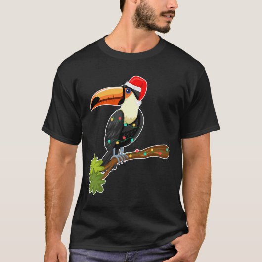 T-shirt Tropical Bird Hawaiian Summer Toucan Christmas In  (Devant)