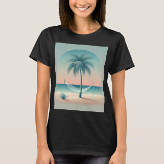T-shirt Tropical Bliss : Hamac au bord de la plage 🌴