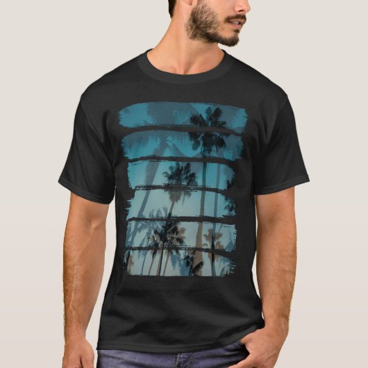 T-shirt Tropical Brush Strokes (Devant)
