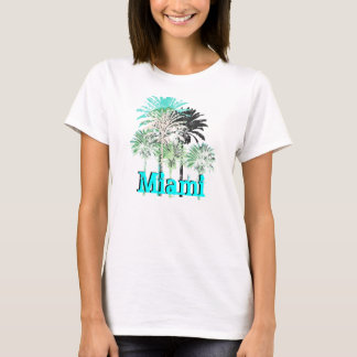T-shirt tropical de paumes