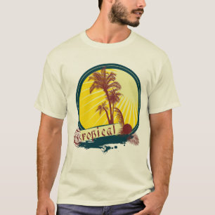 T-shirt tropical d'été pour hommes