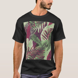 T-shirt Tropical Exotic : Vert tendance sans couture