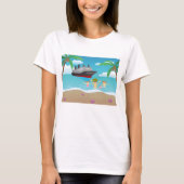 T-shirt Tropical Family Beach Cruise Fun (Devant)
