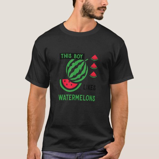 T-shirt Tropical Fruits Melon Watermelons Summer (Devant)