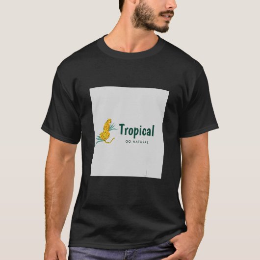 T-shirt Tropical Go Naturel (Devant)