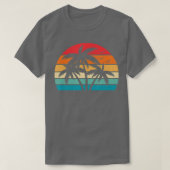 T-shirt Tropical Hawaiian Retro Palm Tree Sunset Hawaii Be (Design devant)