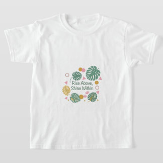 T-shirt Tropical Monstera Palm Leaf Inspirant Positif