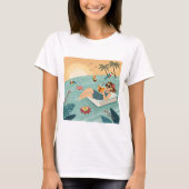 T-shirt Tropical Page Turner Mood (Devant)