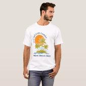 T-shirt Tropical Palm Tree Beach Trip Sunset Cute Custom (Devant entier)