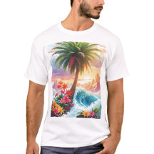 T-shirt Tropical Paradise Vibes